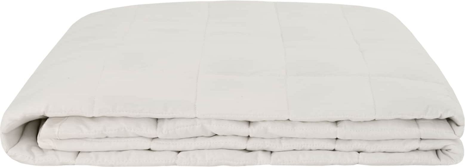vidaXL Couverture Pondérée Blanc 220 x 235 cm 15 kg 100% Coton 205T