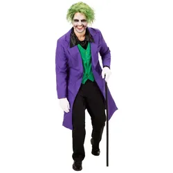 Mantel "Böser Clown" für Herren, lila/grün