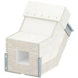 OBO 7214856 Vertikalbogen 45° steigend Innenhöhe 80 mm 80x80, grau