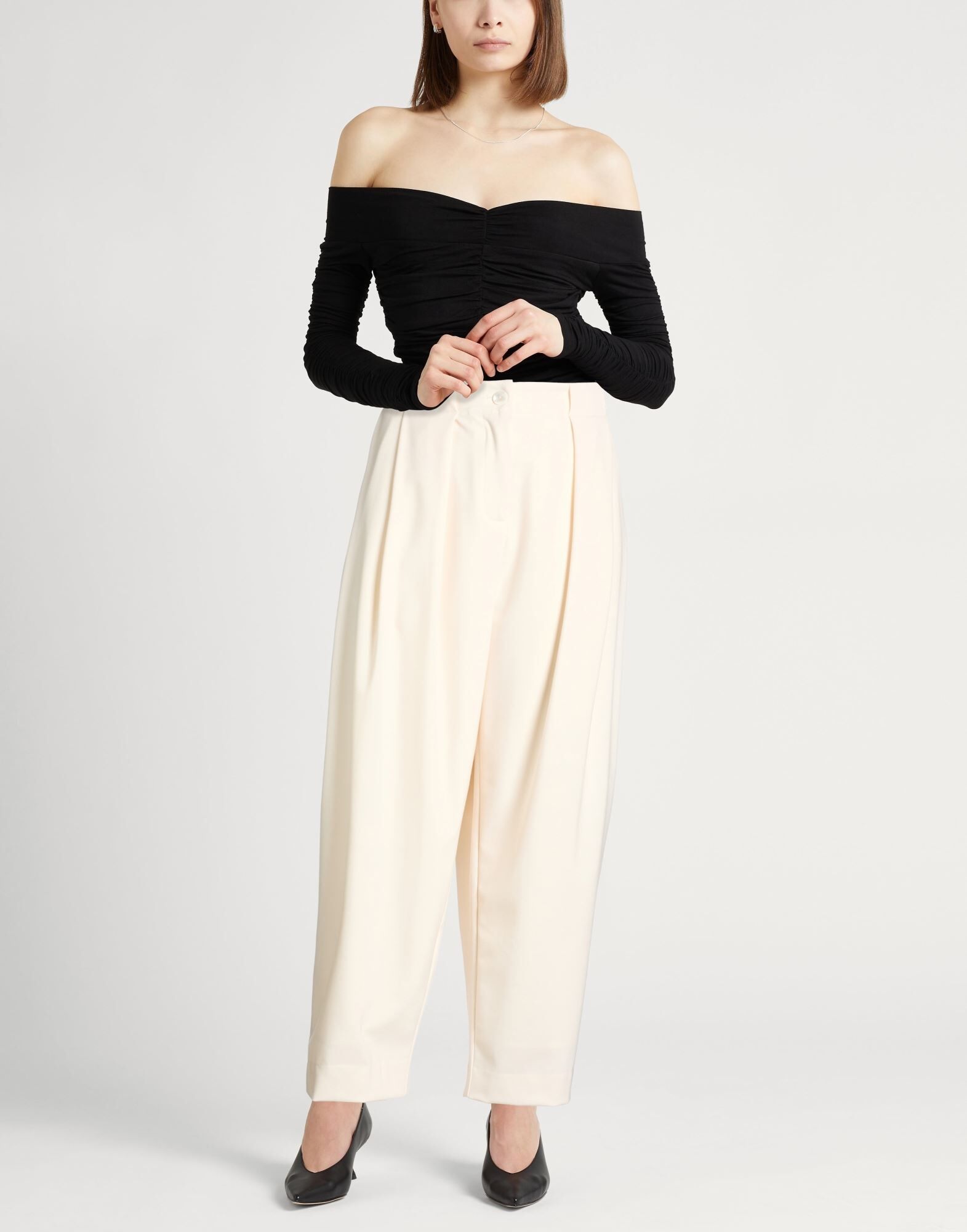 Palmer//harding Pantalones Mujer Marfil 40 Mujer