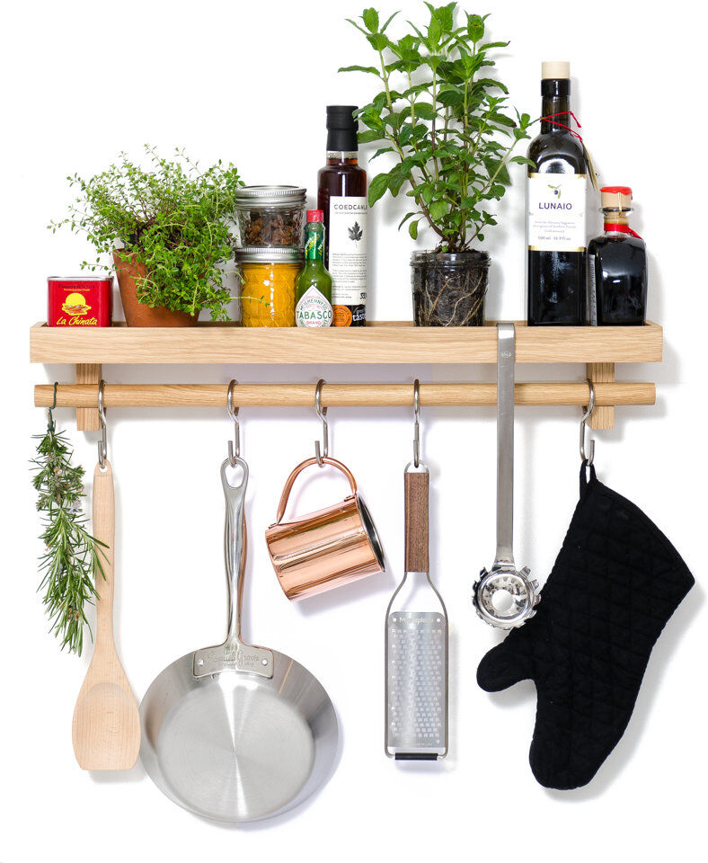 Rebrilliant Haakenson Wood Cabinet Shelving Rack Natural 10.5cm H X 61cm W X 10cm D