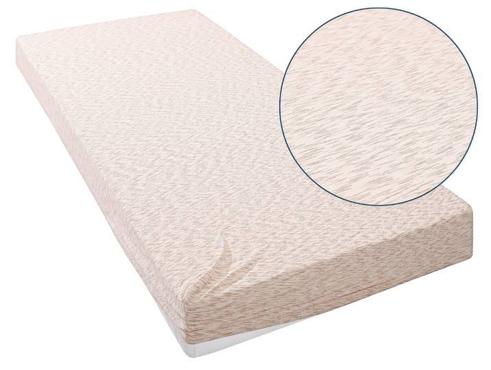 Spannbettlaken GOODPRODUCT Strawberry in uni oder bunten Rainbow-Colors , beige (beige, rainbow), B:160cm L:200cm, Jersey, Obermaterial: 50% Baumwolle, 50% Polyester, Bettlaken, Spannbettlaken, Bettlaken für Matratzen bis 18cm Höhe, Spannbetttuch mit Baumwolle