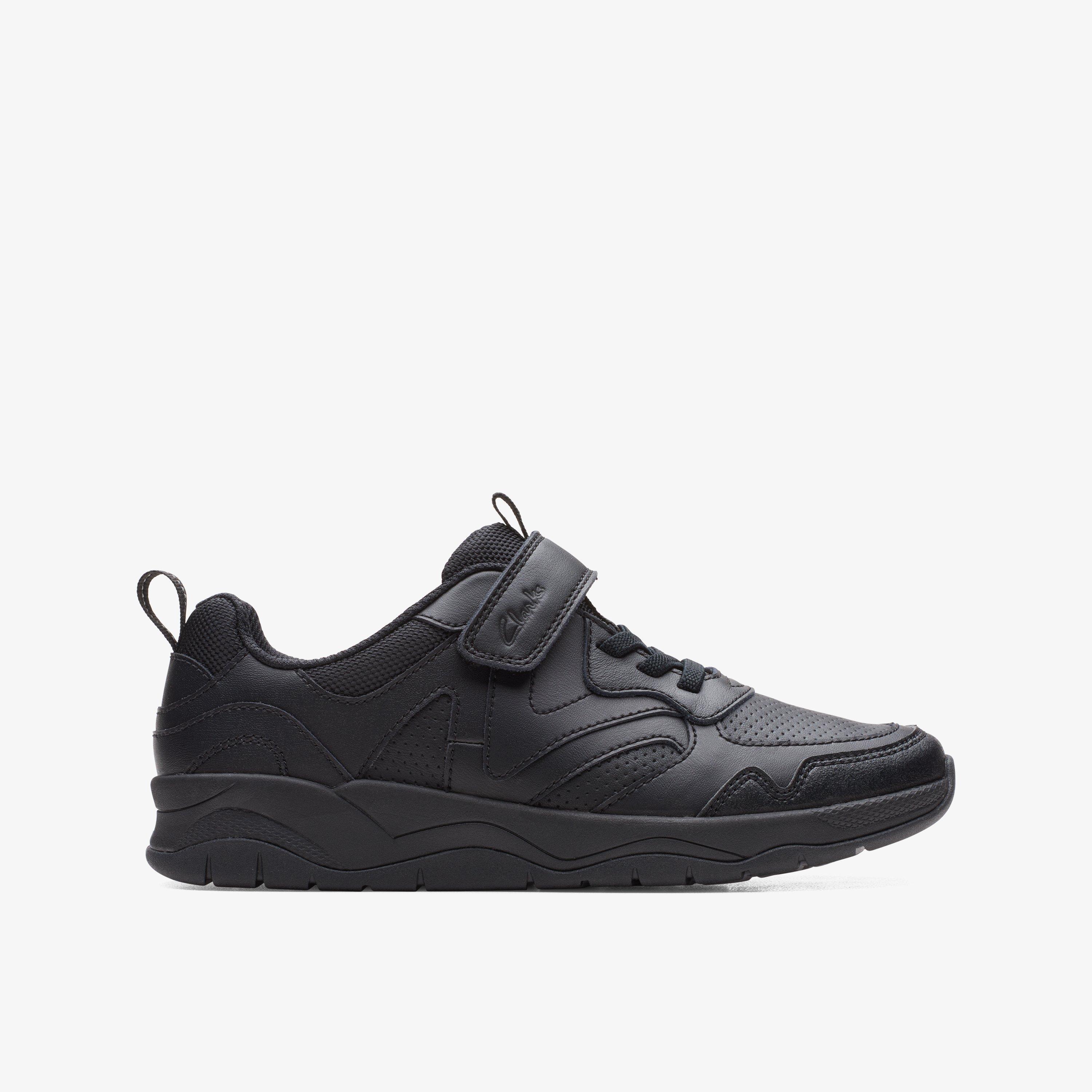 ClowderSprintO Zwarte Leren Schoenen