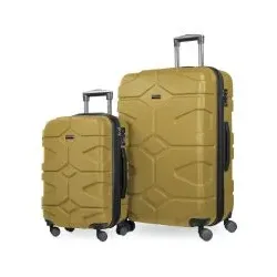 X-Kölln – Koffer 2-er Set Hartschale, Herbstgold, Doppelrollen, TSA