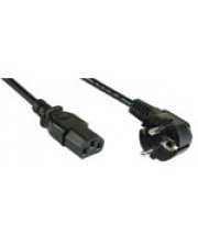 InLine Stromkabel IEC 320 EN 60320 C13 M bis CEE 7/7 SCHUKO M 5 m Schwarz (16655)