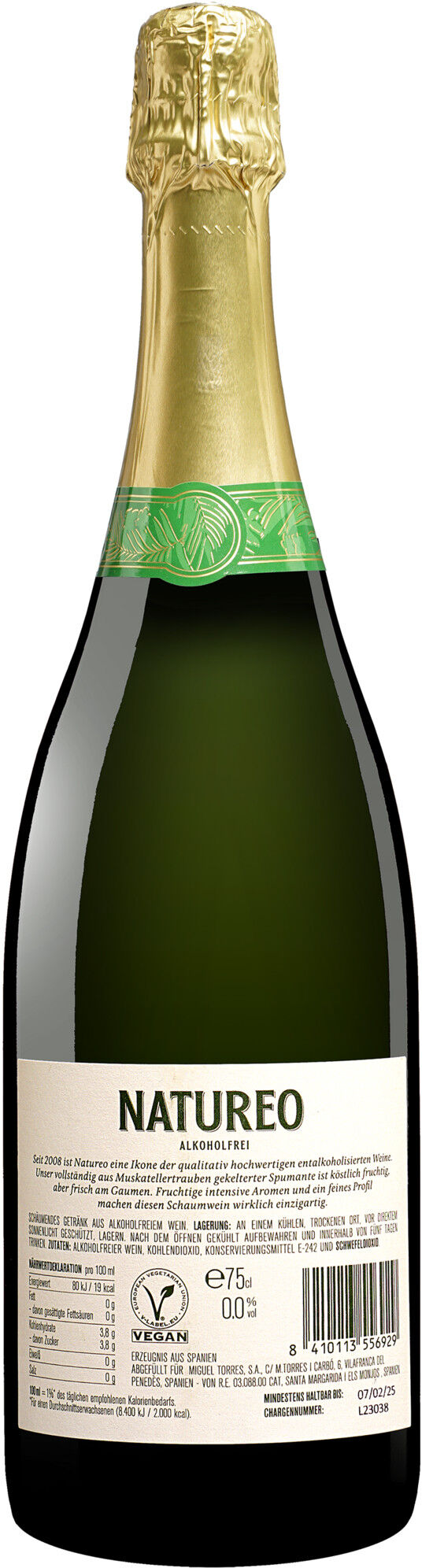 Familia Torres Torres Natureo Sparkling 0.0 0% Vol. Halbtrocken aus Spanien