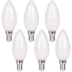 Näve 6er-Set E14 LED Leuchtmittel "DAFFY" H: 10,2cm warmweiß