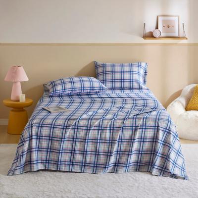 Intelligent Design Cozy Soft Cotton Flannel Printed Sheet Set