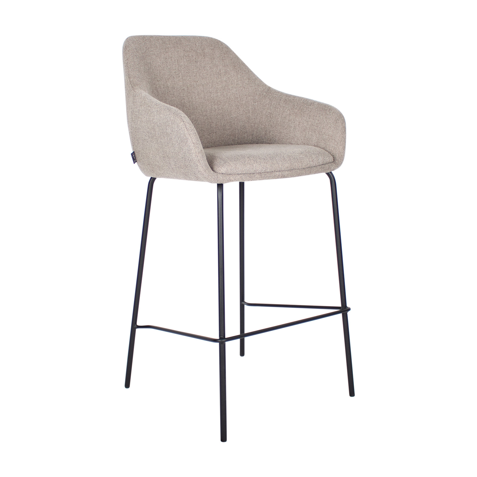 Kick Collection barkruk Suus - Taupe - Gestoffeerd met textiel