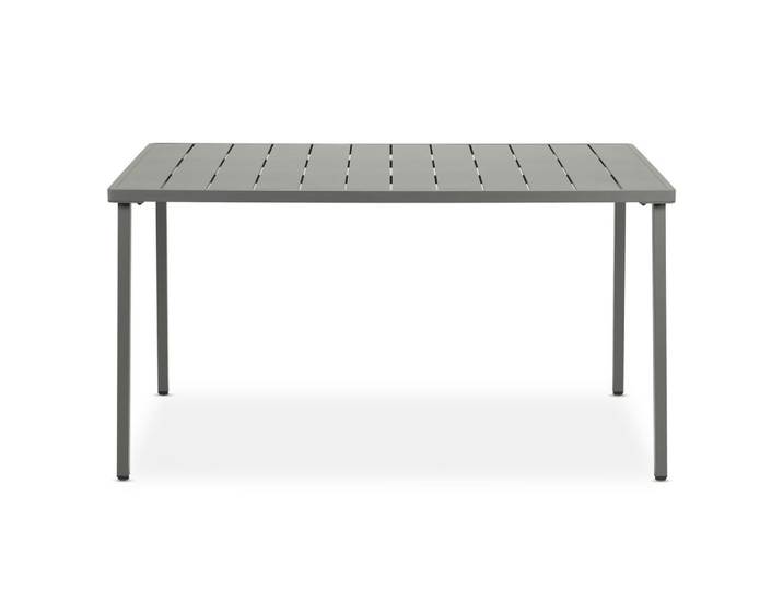 Idimex Gartentisch Azalea grau, Grau, Metall, Metall, Mode, 140x75x80 cm, Gartenmöbel, Gartentische, Gartentische