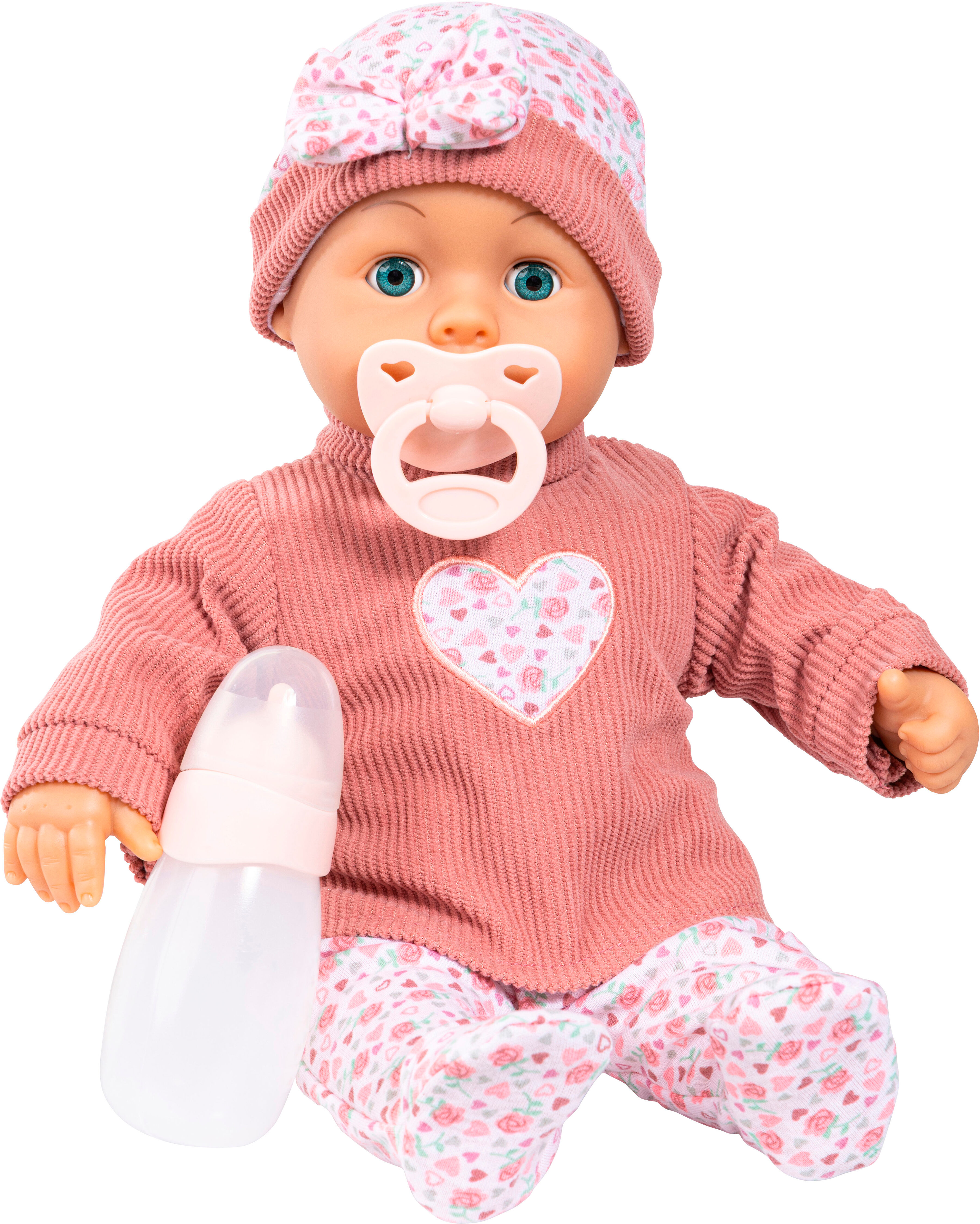 Babypuppe BAYER "First Words 38 cm rosa", rosa, Puppen, Kinder, Babypuppe