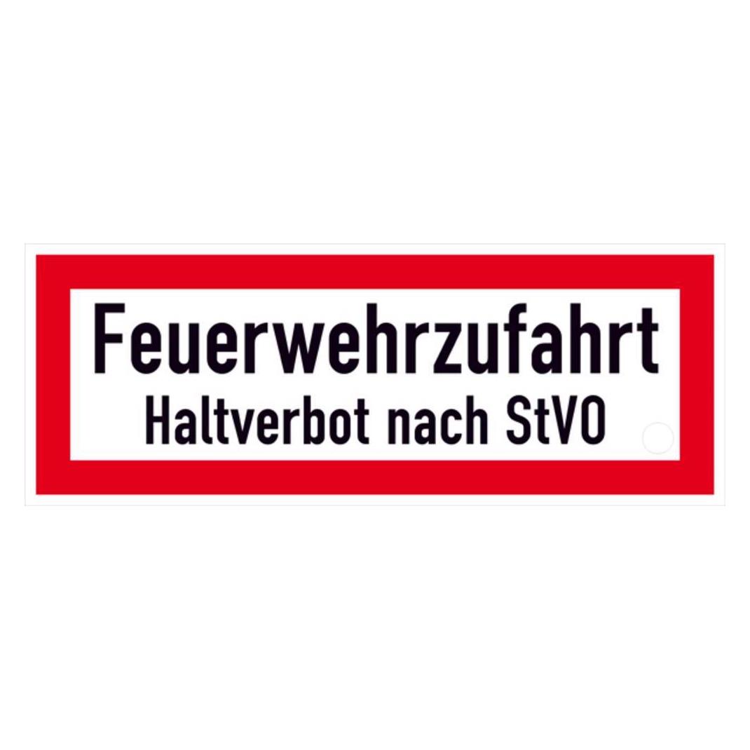 SafetyMarking Hinweisschild für die Feuerwehr Feuerwehrzufahrt Haltverbot nach StVO 59. (12.2651)