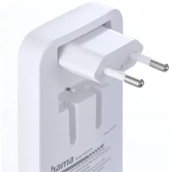 Hama Schnellladegerät (65 W, 3 Ports), USB Ladegerät, Weiss