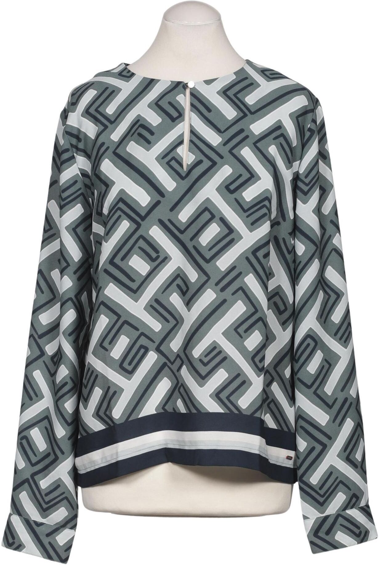 Tommy Hilfiger Damen Bluse, Mehrfarbig, Gr. M, Synthetik - Second Hand