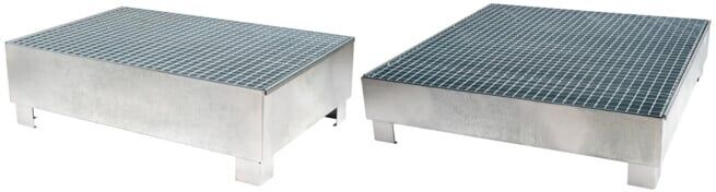 Set STIER Auffangwanne verzinkt für 2x200l Fässer + STIER Auffangwanne verzinkt für 4x200l Fässer