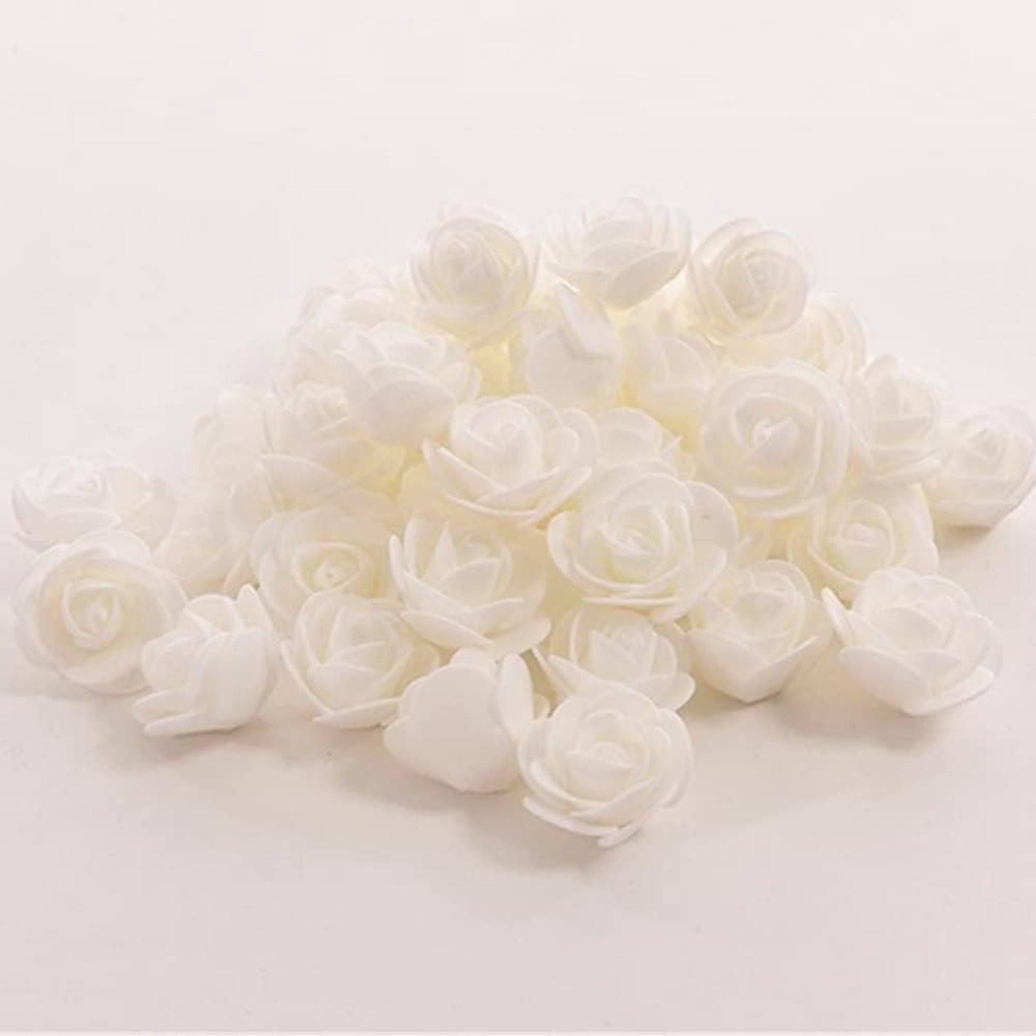 100 stuks Mini Nepprozen Kunstbloemen Rode Schuimrozen 3,5 cm voor DIY Projecten en Feestdecoraties
