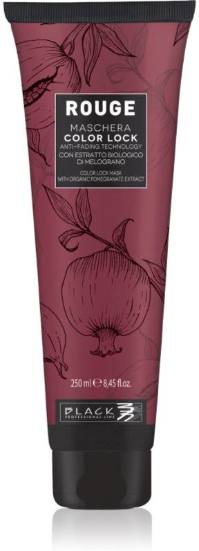 Black Professional Line Rouge Color Lock Mask masque pour cheveux colorés 250 ml