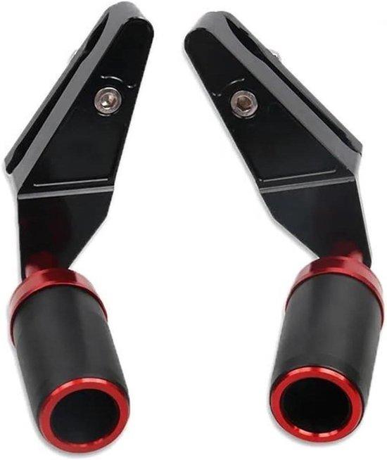 Motorrad Rahmen Slider - Fallschutz-Motor - Fallschutz - Starkes Aluminium Nylon - 1 Paar - Rot