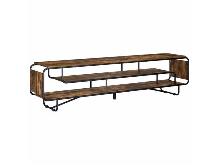 Elégance - Chic Support TV - Meuble HIFI - Meuble TV - 180x36x45cm - Chêne fumé - Bois d'ingénierie_0777839