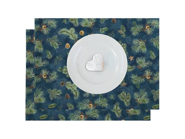 Set de table 9530 35 x 48cm Bleu/Bleu