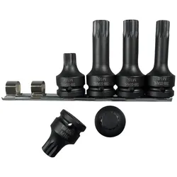 SW-Stahl, Steckschlüssel + Stecknuss, 10195L Fahrwerk Werkzeugsatz XZN 6 teilig, 1/2"