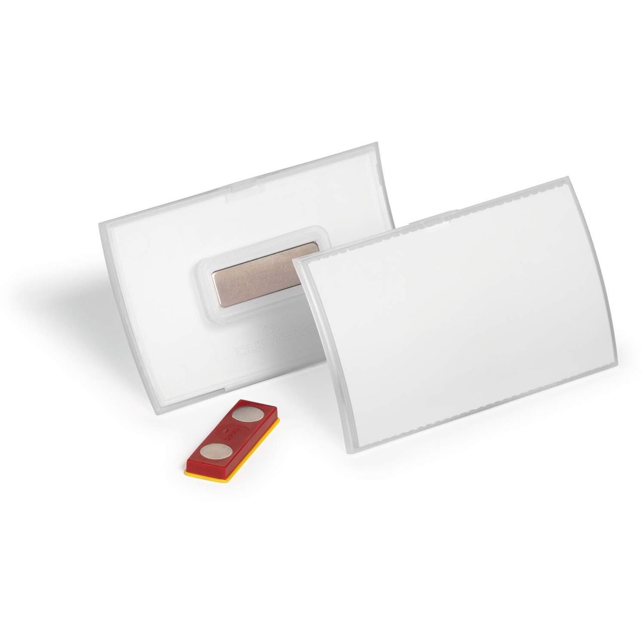 Durable Namensschild Click Fold m Magnet 54x90mm 10Stk trans