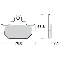 SBS, Bremsbeläge, (Organisch (Resin))