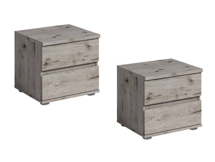 Lot de 2 chevets Togo chene wellington - Basika