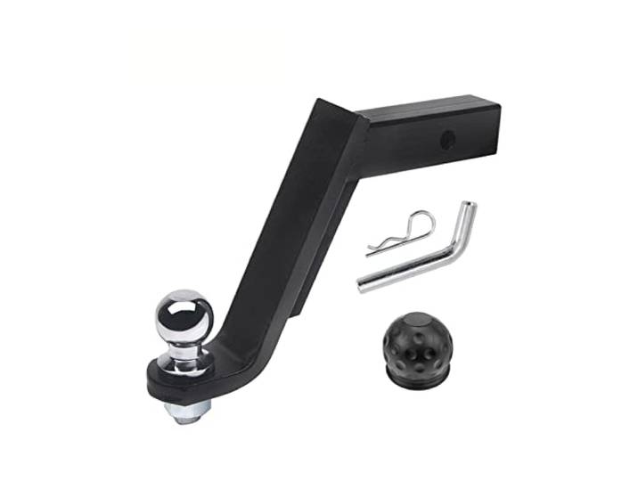 Anhängerkupplung, 2-Zoll-Anhängerzunge-Kugelhalterung mit Schleppkugel- und Hitch-Empfänger-Pin Rv. Truck Anhänger Teile Auto Camper Zubehör Caravans(Set With 50mm Ball)