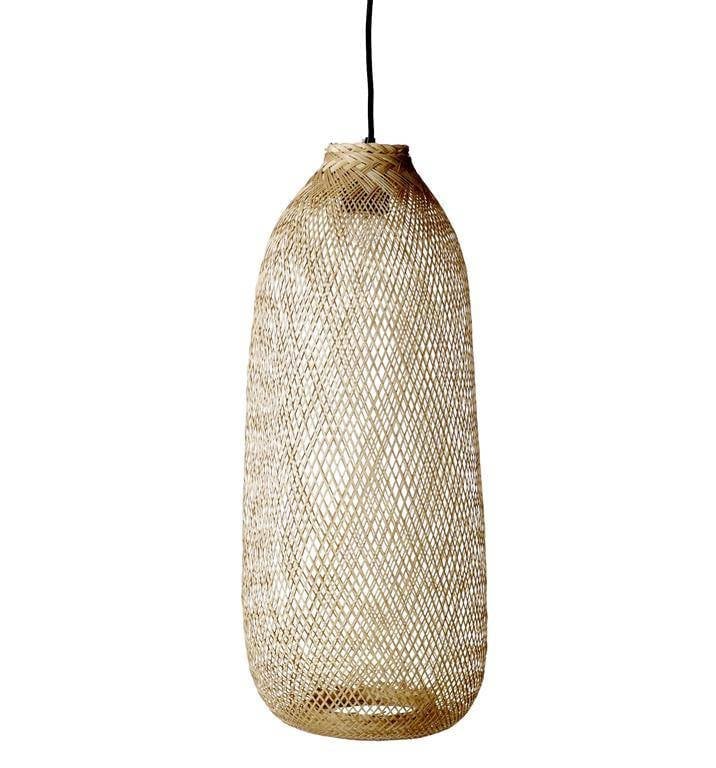 Bloomingville Evert Hanglamp Nature - Bamboe - Ovaal