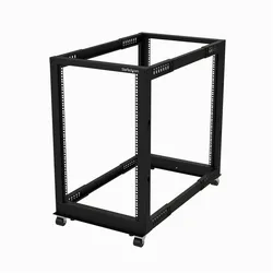 StarTech 4POSTRACK18U (18 HE, 19 Zoll Rack), Serverschrank, Schwarz