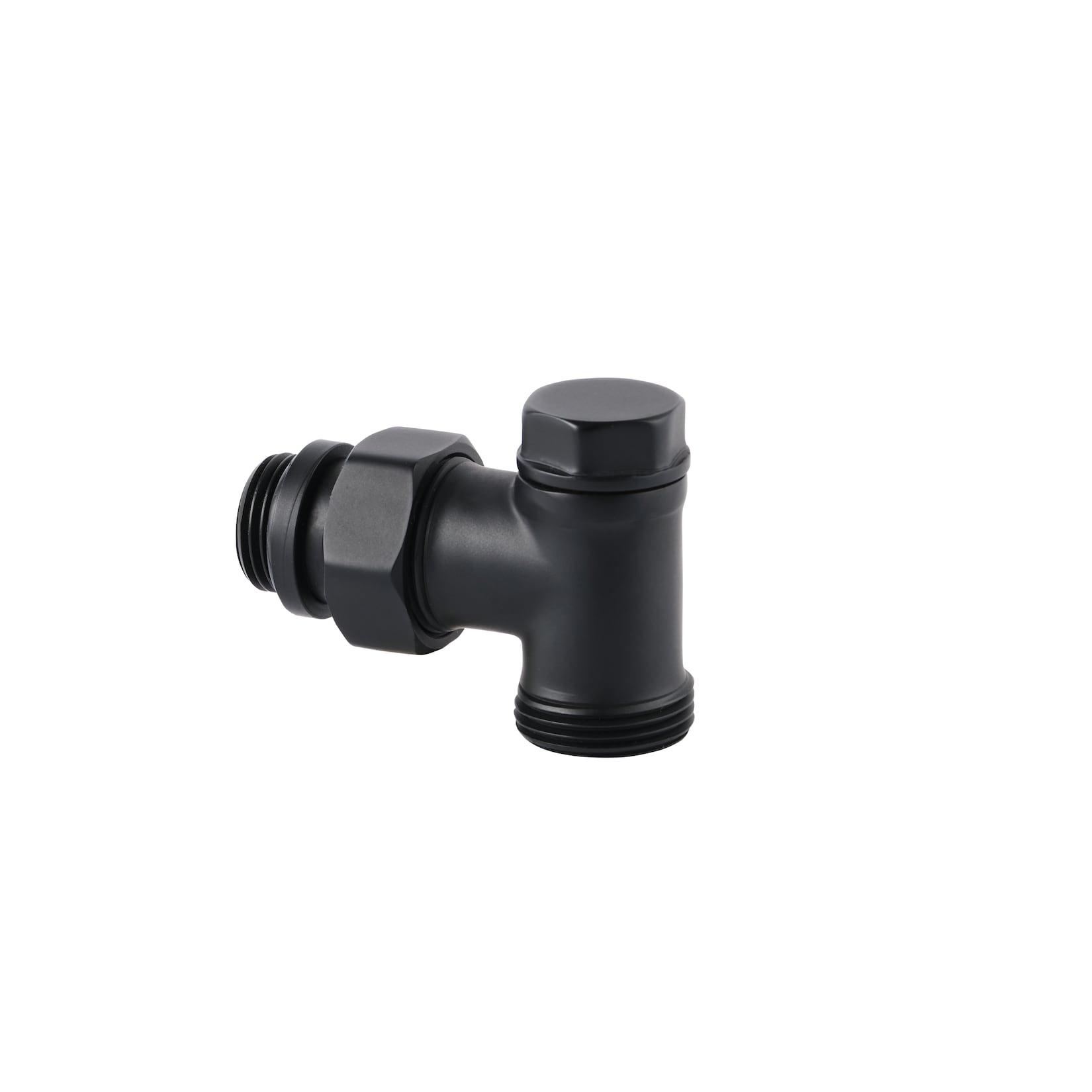HK Rücklaufverschraubung Design schwarz RAL 9005 - versch. Ausführungen