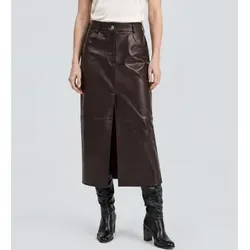 BA&SH für Damen. 1H26LSOL Rock Solene aubergine (38), Lässig, Flieder, Leder