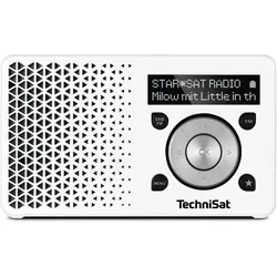 TechniSat Digitradio 1 (DAB+, FM), Radio, Silber, Weiss