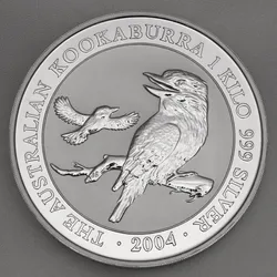 Silbermünze 1kg "Kookaburra" 2004 (Australien)