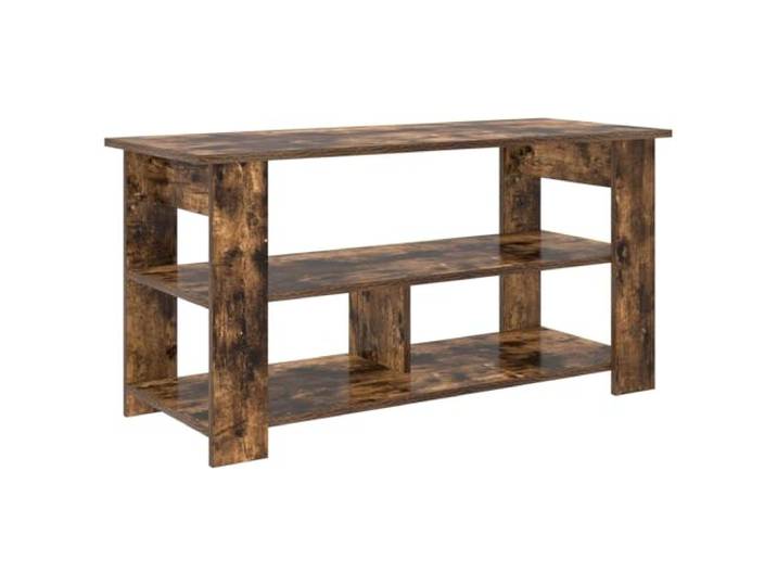 KUPTYERFG TV-Ständer Lowboard Geräucherte Eiche 100x40x50 cm Kompakter Medienschrank für Wohnzimmer und Schlafzimmer mit geräumigem Brettregal und robuster Belastbarkeit bis 20 kg.