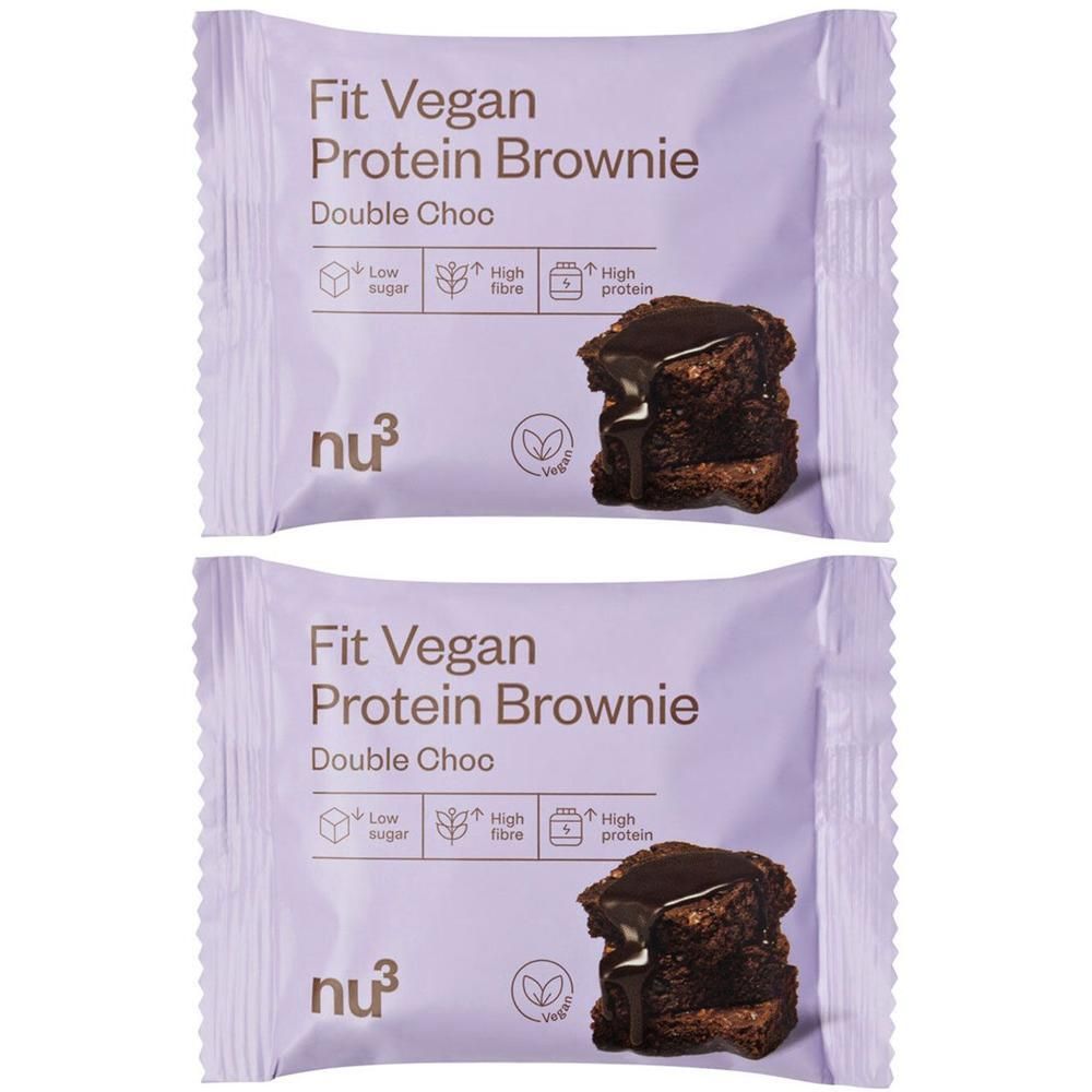 nu3 Fit Vegan Protein Brownie x2 2x50 g Futter