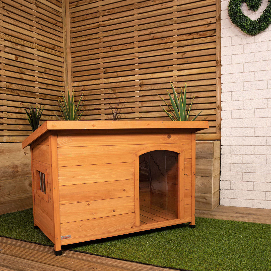 Samuel Alexander Dog House Brown 72cm H x 104cm W x 69cm D