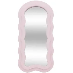 Atmosphera - Ayna Wellenspiegel 60 x 30 cm rosa MDF