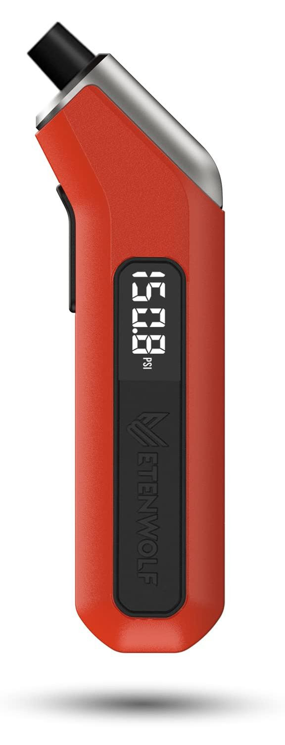 Selius Digitale bandenspanningsmeter met LED-display, oranje