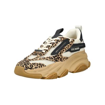 Sneaker STEVE MADDEN "STEVE MADDEN Sneaker Leder/Textil", Damen, Gr. 39, leopard, Leder, Textil, Schuhe Sneaker