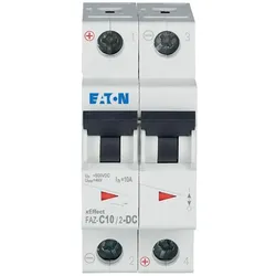 Eaton 279138 Leitungsschutzschalter, 10 A, 2p, Charakteristik: C, DC FAZ-C10/2-DC