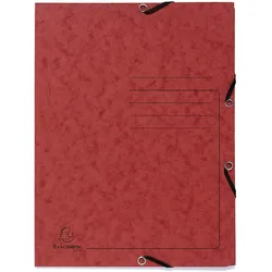 Exacompta, Mappe, 25 Eckspanner DIN A4 rot (A4, 25x)
