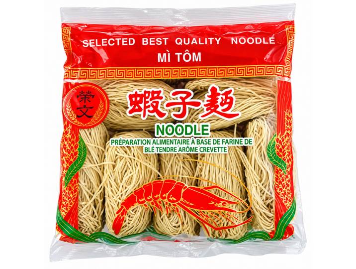 Nouilles de blé fines saveur crevette 454 g