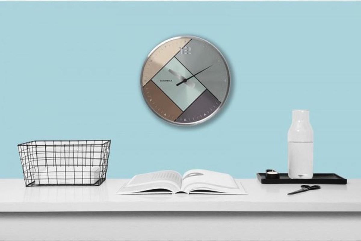 Cloudnola Wandklok Rubik Silver Ø20 cm