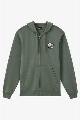 O'Neill s Patched Classic Zip Hoodie in Dark Olive, Size 2XL, Polyester