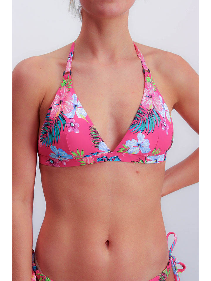 Joop! Bodywear Bikini-Oberteil in Pink/ Bunt - 34A-Cup