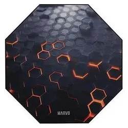 Marvo, Bodenschutzmatte, GM03 schwarz / Stuhlmatte / rutschfest / 1100 x 1100 x 2 mm (110 x 110 cm)