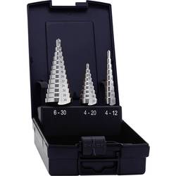 Exact 05332 HSS Stufenbohrer-Set 3teilig 3-Flächenschaft 1 Set