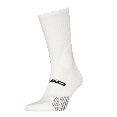 Socken HEAD "HEAD PADEL CREW 1P", Herren, Gr. 35-38, Sockengröße, weiß, Materialmix, Socken Socken, Anatomisch geformtes Fußbett